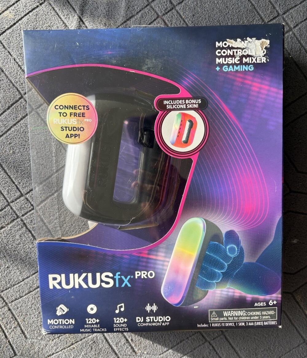 RUKUSfx Pro Motion-Controlled Music Mixer Handheld Game w/ Silicone Skin Ages 6+